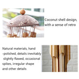 Wind chimes bamboo wind chimes and coconut fair trade wind chime outdoor by gifts 46cm long V1370-AZ4-17354