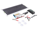 12V to 220V 30W Solar Charging Panel 220W Solar Inverter Battery Charger Kit for Camping Hiking 30A V1294-YM0715-3114220048412