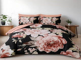 Black Maribel Marigold Quilt / Doona / Duvet Cover set V745-AQ044109K3