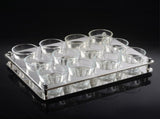 Wine Glass Rack Stemware Wine Glass Holder Glasses Storage Hanger Drying Rack with 12 Holes V1294-YM0901-JY33283