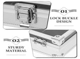 Worgeous White Metal Watch Holder with 12 Grid Slots for Storaging Use Dustproof and Protective V1189-LWWAL-20260327-03467