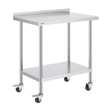 24 x 36 x 40 Inch Stainless Steel Work Table, Commercial Food Prep Worktable with Casters, Heavy V952-CFBXGGZTLCDJUI1NFV0