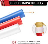 (Pack of 2) Cold Expansion Pex-A 1/2-inch X 1/2 Inch Male MPT Brass Shut-off Ball Valve for Pex-A V1258-DP02-C-2444