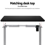 Artiss Electric Standing Desk Frame Only Height Adjustable 70KG Load Grey HASD-114G-GY