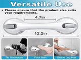 Shower Foot Rest for Wall, 12 Inches Shower Pedicure Foot Stool for Shaving Legs Bathroom Stool with V1188-CYX-J02-1310