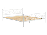 Artiss Bed Frame Queen Size Metal Bed Frame GROA MBED-C-GROA-Q-WH-AB