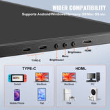 Laptop Screen Extender 14in HD 1080P Portable Monitor for 13"-17" Laptop V952-BXSDNXSQ14YCZA95CV3