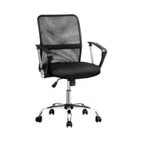 Artiss Mesh Office Chair Mid Back Black OCHAIR-G-8009L-BK