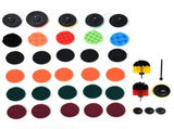37PCS Drill Brush Attachments Set Scrub Pads and Sponge Power Scrubber Brush Polishing Pad for Home V1294-YM0901-3114210068511