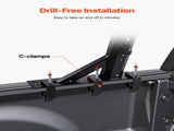 Truck Ladder Rack, 53.3-80.01 cm Height, Adjustable Non-Drilling Aluminum Cargo Rack with Sidebar, V952-PKHJTJKLDCBKLL6NPV0