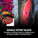 BAUMR-AG 24" Ride On Lawn Mower, Lithium Electric Start System, 6HP 224cc, 5 Cut Heights, Catcher V219-MOWRIDBMP24A