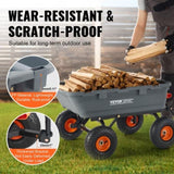 VEVOR Dump Cart, Poly Garden Dump Cart with Easy to Assemble Steel Frame, Dump Wagon with 2-in-1 V952-SLZXTC800B00XSY7GV0