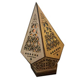 Floor Lamp Bohemian Style USB Wooden Floor Lamp Modern Geometric Light for Living Room Bedroom V1294-YM0626-221221GW03