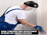 4 Pcs Clear Safety Face Shield for Grinding & Cutting, Lightweight Full Impact Resistant with V1258-DP02-C-1413