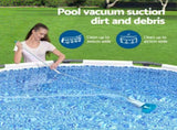 Bestway Pool Cleaner 2 Cleaning Heads Vacuum 6m Hose 1.9m Aluminium Pole BW-CLEANER-58212