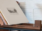 Crosley Voyager Bluetooth Portable Turntable - Black Bundled Crosley Record Storage Display Stand V398-CR8017BSS-BK4