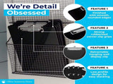 Black Plastic Clipboards Multipack - 12.5x9 Inch Clipboard Holds 100 Sheets, Low Profile V1258-DP02-WO-798