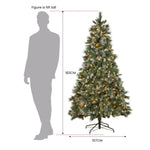 National Tree Company 1.8m Bayville Pine Pre-Lit Christmas Tree 112_NATBV6