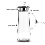 Glass Cold Water Pitcher 1.5L High Borosilicate Glass Drink Dispenser Iced Tea Container for V1366-AZ2-W-13035