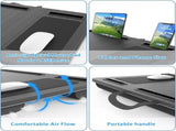 CARLA HOME Oversized Portable Lap Desk with Cushion,Mouse Pad, Tablet and Phone Holder which Fits Up V178-36161