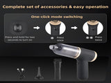 Black Portable 2-in-1 Cordless Vacuum Duster Kit with 2 Attachments V888-ELOSUNG39081
