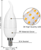 4 Pack E14 LED Flame Effect Bulbs 3 Modes Decorative Lights V1263-JX-5504