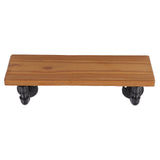 Wall Mounted Shelf Solid Wood Board Wrought Iron Pipe Retro Floating Shelves Wall Shelf for Home Bar V1294-YM0716-3117220154411