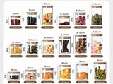 Oversize Airtight Glass Canister With Bamboo Lid, Moisture Proof Kitchen Organizer Jar, 10cm*30cm, V1221-XM-LB2663-GM103