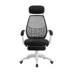 Artiss Mesh Office Chair Recliner Black White OCHAIR-H-996-WH-BK