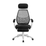 Artiss Mesh Office Chair Recliner Black White OCHAIR-H-996-WH-BK