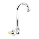 Foot Pedal Faucet Stainless Steel G1/2 Thread Wall Mounted Knee Valve Basin Tap for Hospital Railway V1294-YM3112220073411-0421