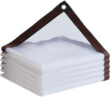 Waterproof Tarpaulin - Transparent - Durable with 10x10 eyelets, Large transparent V1188-ZXY-131-424