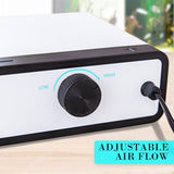 Aquarium Air Pump Oxygen Hydroponic 4 Outlet 670L/H 8W WHITE V274-AQ-CT404