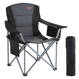Camping Folding Chair for Adults, Portable Heavy Duty Outdoor Quad Lumbar Back Padded Arm Chairs V952-HWZDYCY450LBSFODNV0
