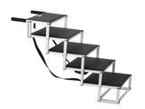 Dog Stair for Cars, Wide 5-step Dog Car Steps, Folding Dog Car Ramp with Nonslip Surface, Portable V952-KZDGLT5STEP1DLM2TV0