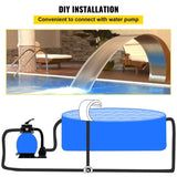 Stainless Steel Pool Fountain 17.7 x 11.8 x 23.6 inches Pool Fountain Silver Pool Fountains for In V952-PQSBJPJYCHGPT0001V0