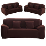 Coffee Color Dustproof Elastic Soft Polyester Sofa Cover Protector Furniture SlipcoversDouble People V1294-YM0901-3117200110012