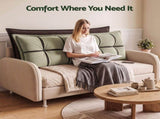 Giselle Bedding Headboard Pillow with Double-Layer Storage Wedge Reading Backrest with Adjustable HBP-GRBTN-CHEN-BRGR-Q