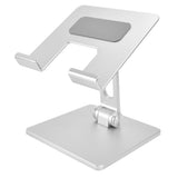 Tablet Stand Holder Aluminum Alloy Universal Desktop Adjustable Foldable Phone Tablet Bracket Silver V1294-YM0714-3116210062711