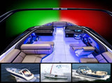 2pcs LED Boat Navigation Light Red Green LED Marine Navigation Light Boat Bow Light for Pontoon V1192-AZ-W-4016