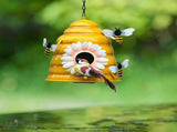 Beehive Bird Houses Outside Iron Hanging Birdhouses Garden Bird Nest Houses for Small Sized Bird V1294-YM0523-10341550