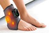 Electric Foot Ankle Massager Joint Pain Relief Heating Vibration Hot Compress - Gray V1263-JX-6581-1