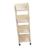 Movable Vertical Shelf PP Essy To Install Save Space Slide Out Utility Cart for Office Bathroom 4 V1294-YM0901-3112230056614