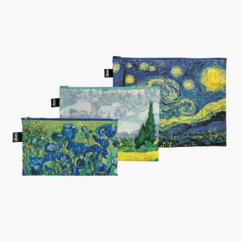 LOQI Van Gogh Zip Pockets Set of 3 DTK-ZPVG