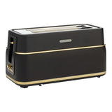 Morphy Richards Signature Soft Gold Matte Black 4 Slice Toaster with Long Slots MRST24BK