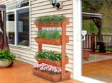 Fin Xxl Super Durable Elevated Planter Freestanding Rotatable Planter Box Garden Bed V767-HJ-ZM118-G1