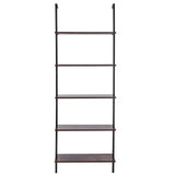 VEVOR Industrial Square Pipe Shelf 5 Tier 64x30x182.5cm Wall-Mount for Bedroom V952-JSGZWJFGHMBHOYOVAV0