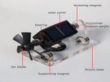 Magnetic levitation solar ornament, zero power consumption anti-gravity rotation, light luxury V1232-XFDJMX001