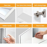 Cefito Bathroom Mirror Cabinet 600x720mm White BV-MC-6003-WH
