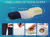 Ergonomic Multi-Purpose Neck Pillow, Memory Foam Support, Breathable and Washable, Versatile Use, V1232-HJZT001